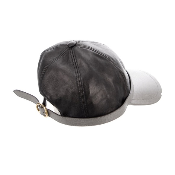 Gucci Leather Logo Baseball Cap Sz Medium (56 cm) - Picture 3 of 4